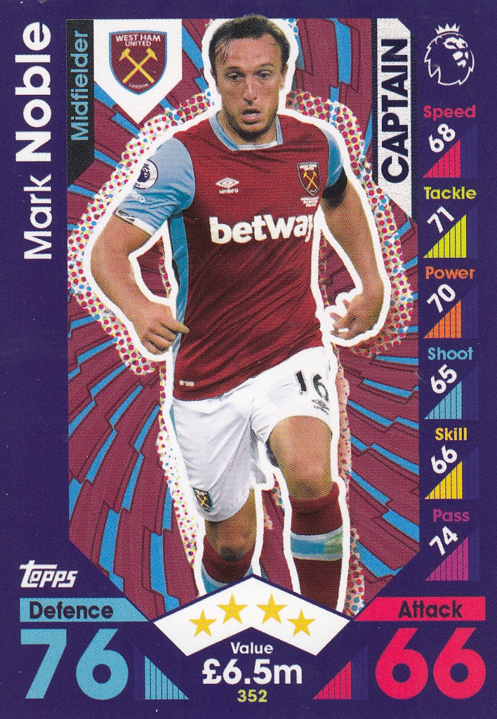 352. MARK NOBLE - WEST HAM UNITED