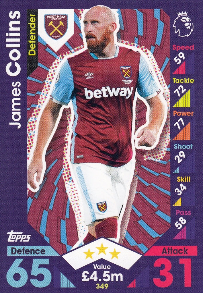 349. JAMES COLLINS - WEST HAM UNITED