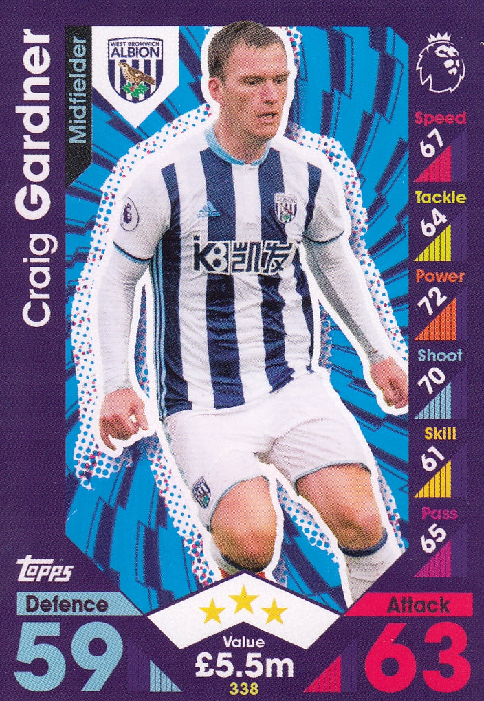 338. CRAIG GARDNER - WEST BROMWICH ALBION