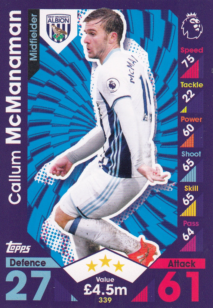 339. CALLUM MCMANAMAN - WEST BROMWICH ALBION