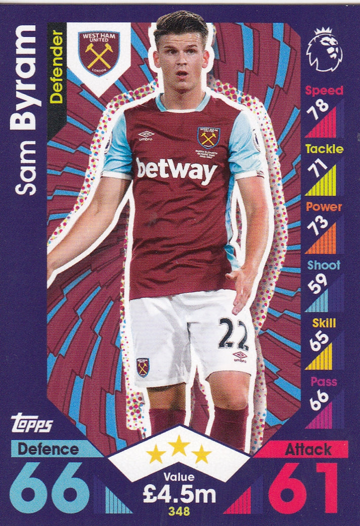 348. SAM BYRAM - WEST HAM UNITED