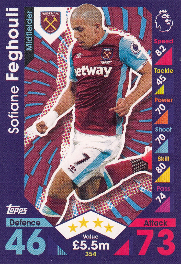 354. SOFIANE FEGHOULI - WEST HAM UNITED