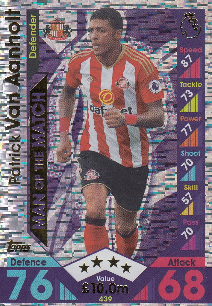 439. PATRICK VAN AANHOLT - SUNDERLAND - MAN OF THE MATCH