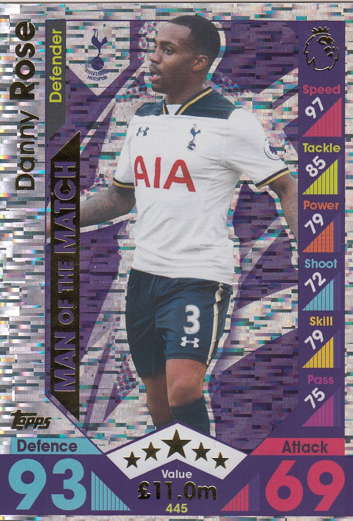 445. DANNY ROSE - TOTTENHAM - MAN OF THE MATCH