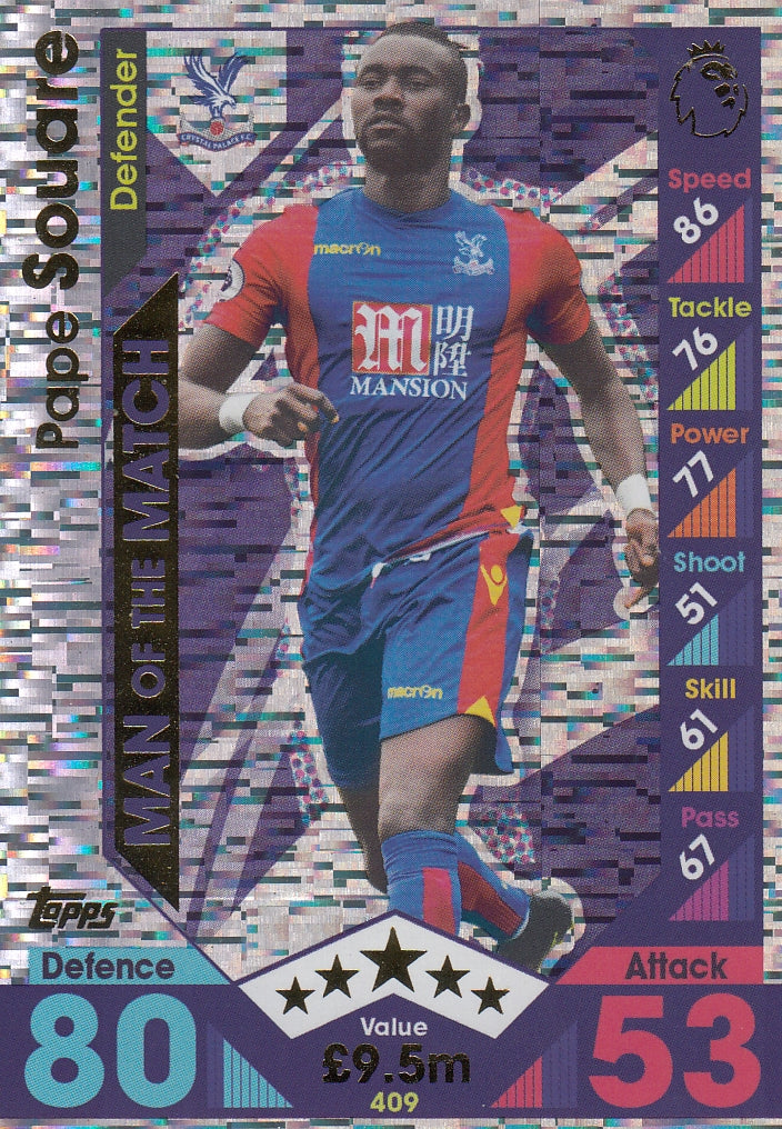 409. PAPE SOUARE - CRYSTAL PALACE - MAN OF THE MATCH