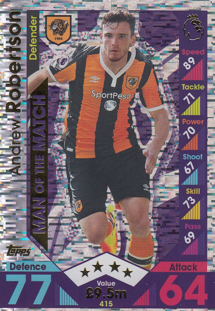 415. ANDREW ROBERTSON - HULL - MAN OF THE MATCH