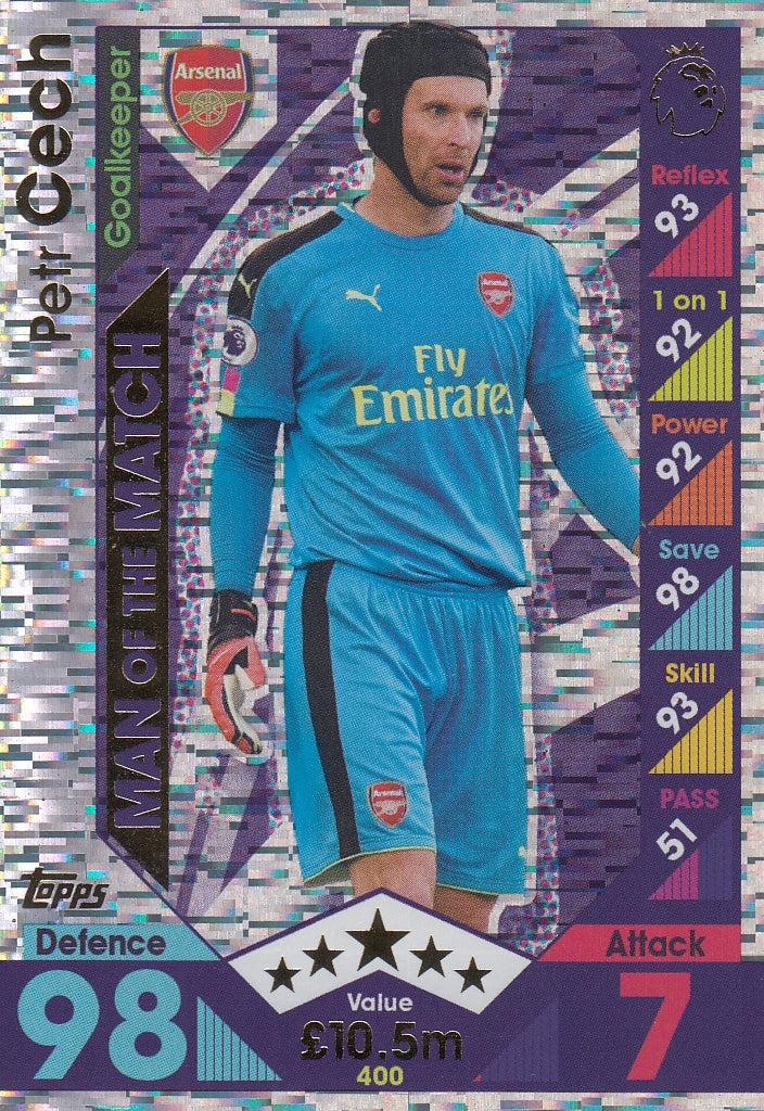 400. PETR CECH - ARSENAL - MAN OF THE MATCH
