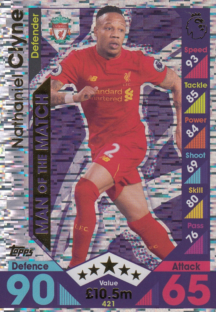 421. NATHANIEL CLYNE - LIVERPOOL - MAN OF THE MATCH
