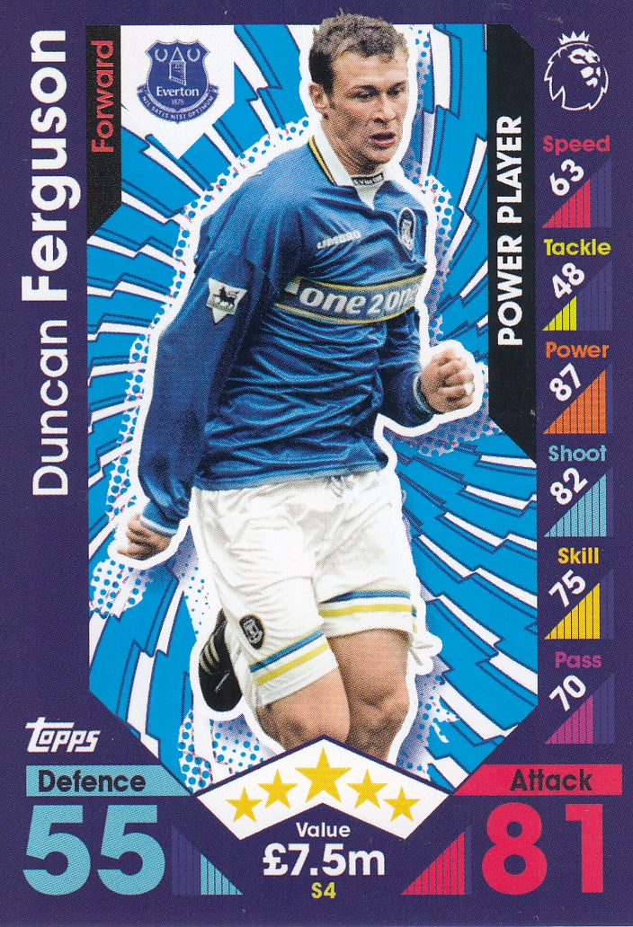S-04. DUNCAN FERGUSON - EVERTON - POWER PLAYER