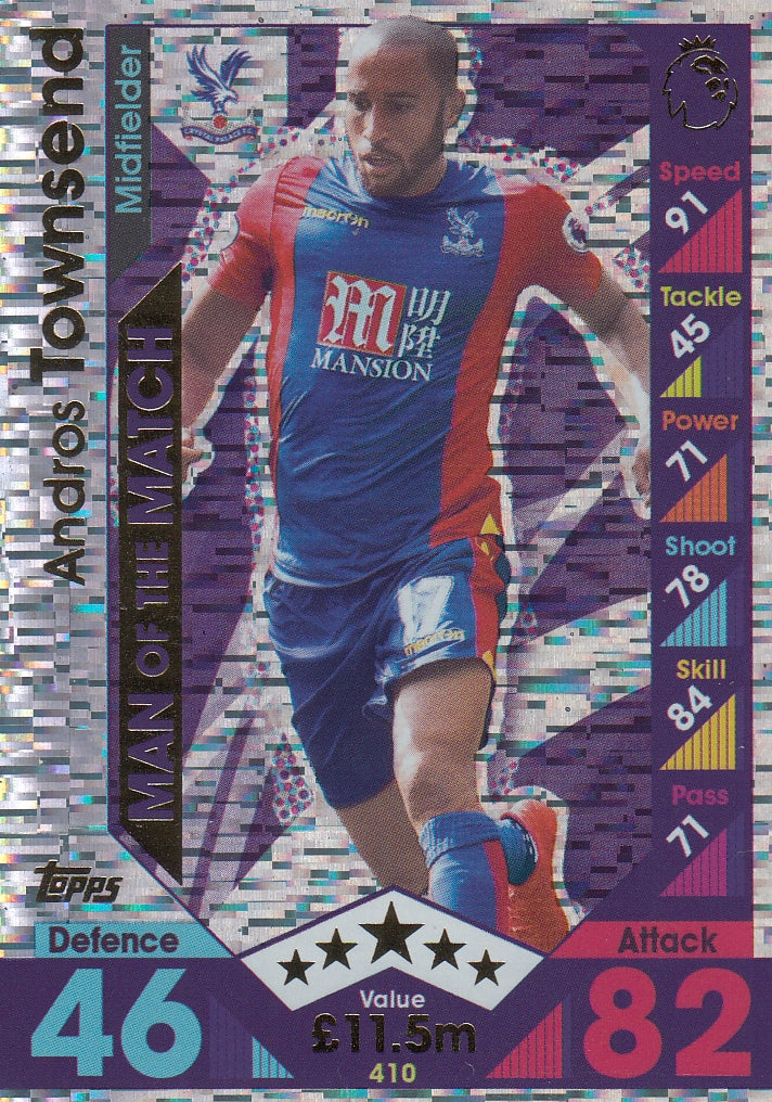 410. ANDROS TOWNSEND - CRYSTAL PALACE - MAN OF THE MATCH