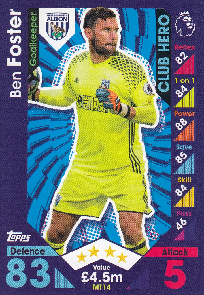 MT 14. BEN FORSTER - WEST BROMWICH ALBION - CLUB HERO