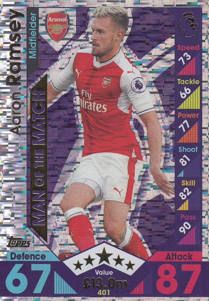 401. AARON RAMSEY - ARSENAL - MAN OF THE MATCH