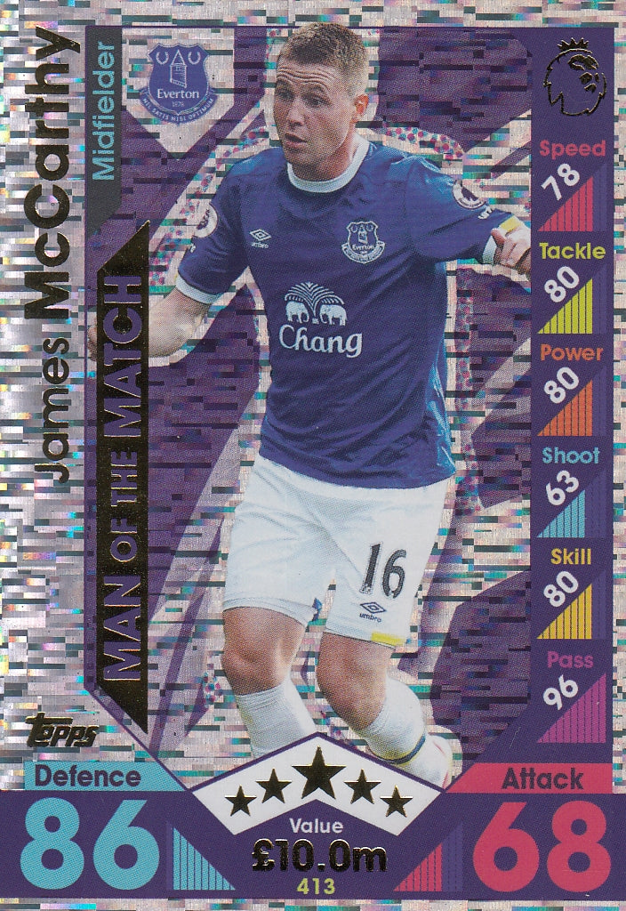 413. JAMES MCCARTHY - EVERTON - MAN OF THE MATCH