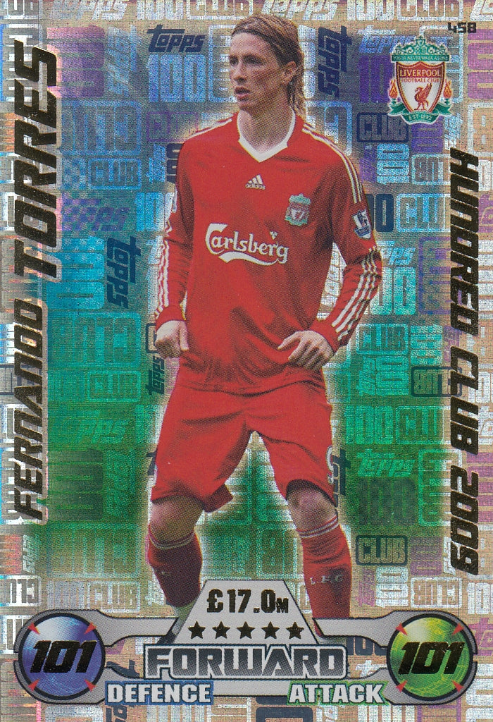 458. FERNANDO TORRES - LIVERPOOL - HUNDRED CLUB 2009