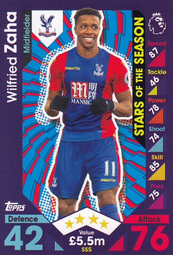 SS-05. WILFRIED ZAHA - CRYSTAL PALACE - STARS OF THE SEASON