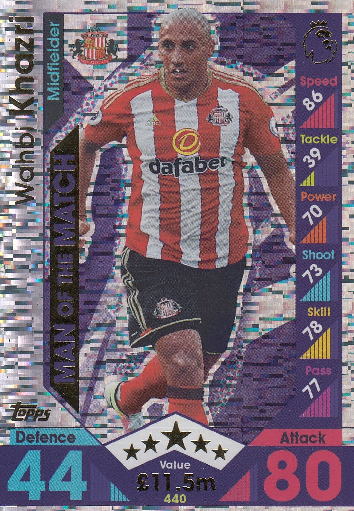 440. WAHBI KHAZRI - SUNDERLAND - MAN OF THE MATCH