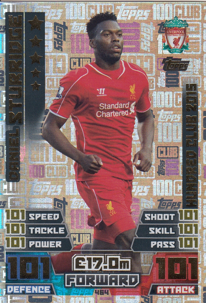 464. DANIEL STURRIDGE - LIVERPOOL - HUNDRED CLUB 2015