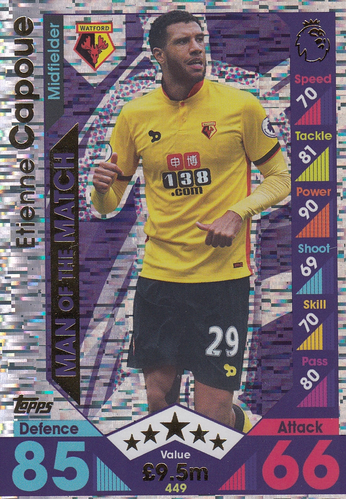 449. ETIENNE CAPOUE - WATFORD - MAN OF THE MATCH
