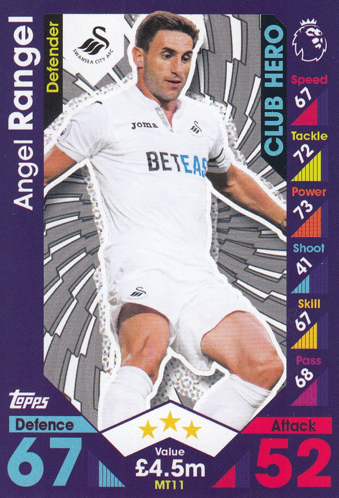 MT 11. ANGEL RANGEL - SWANSEA CITY - CLUB HERO
