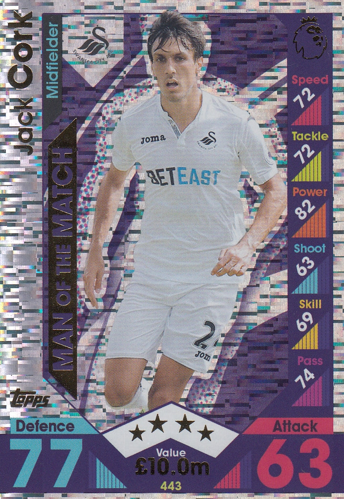 443. JACK CORK - SWANSEA CITY - MAN OF THE MATCH
