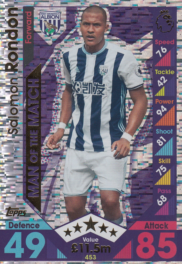 453. SALOMON RONDON - WEST BROMWICH ALBION - MAN OF THE MATCH