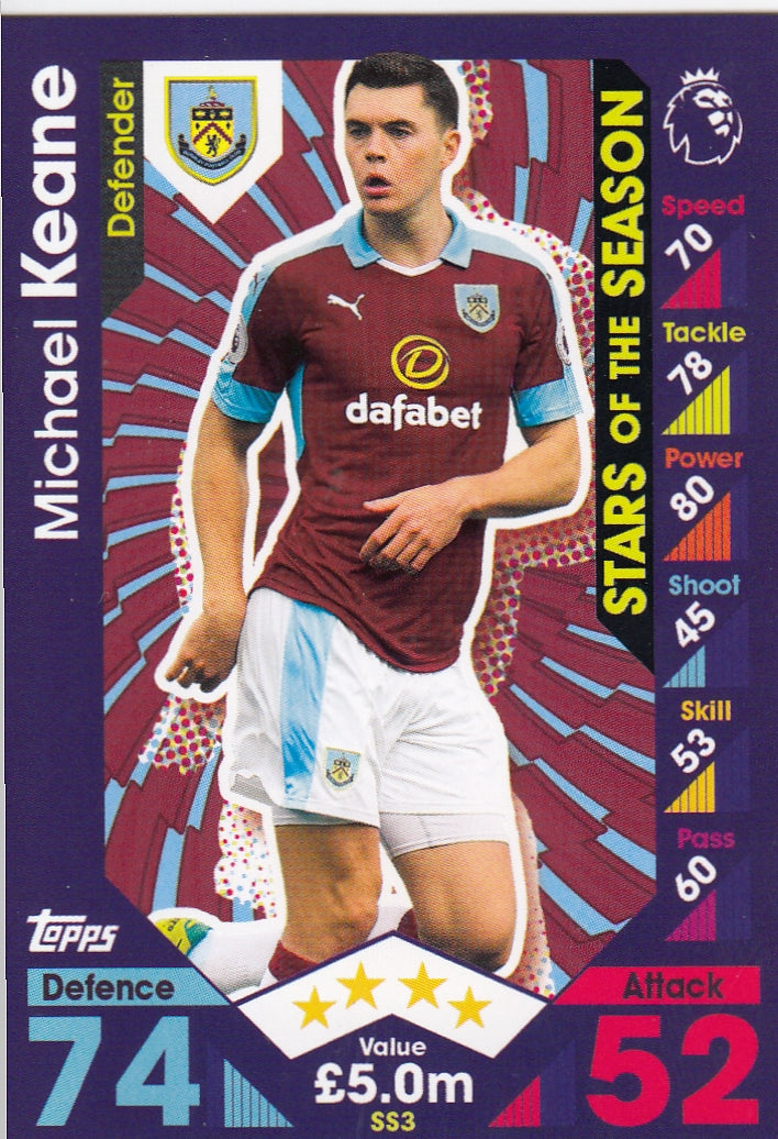 SS-03. MICHEAL KEANE - BURNLEY - STARS OF THE SEASON