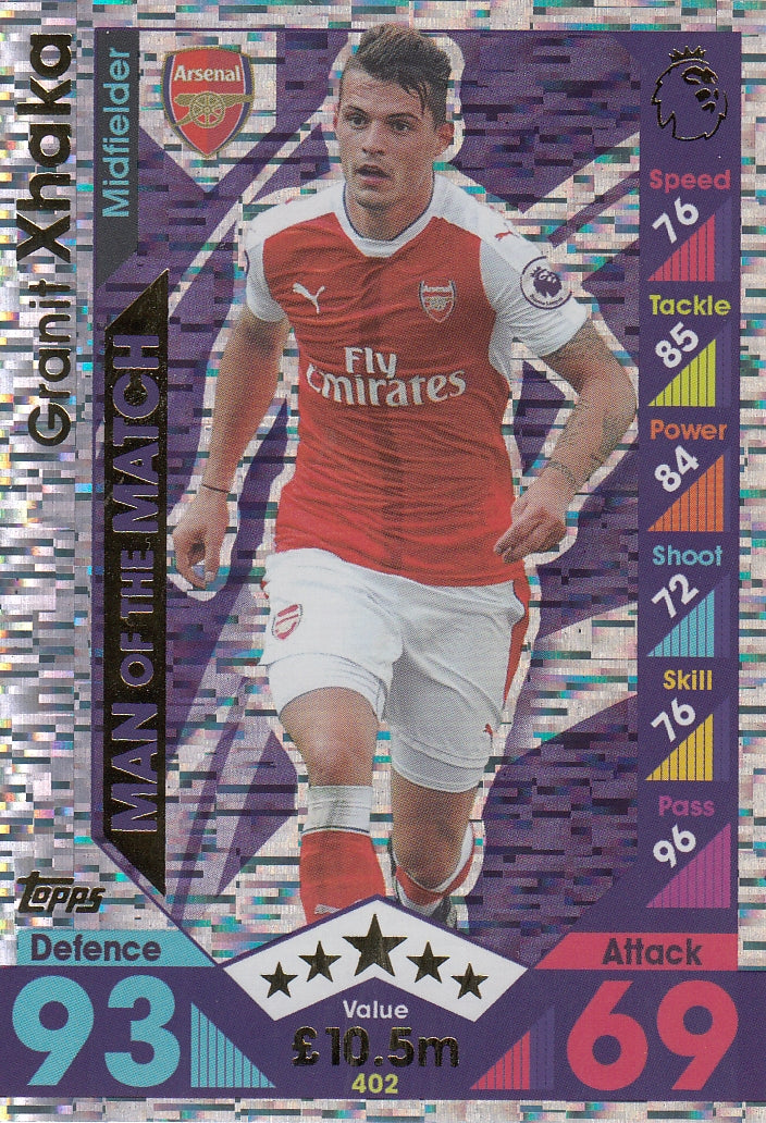 402. GRANIT XHAKA - ARSENAL - MAN OF THE MATCH