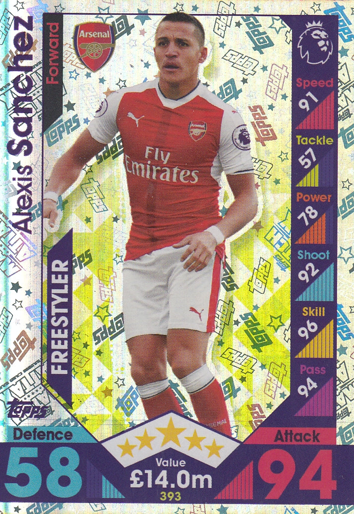 393. ALEXIS SANCHEZ - ARSENAL - FREESTYLER