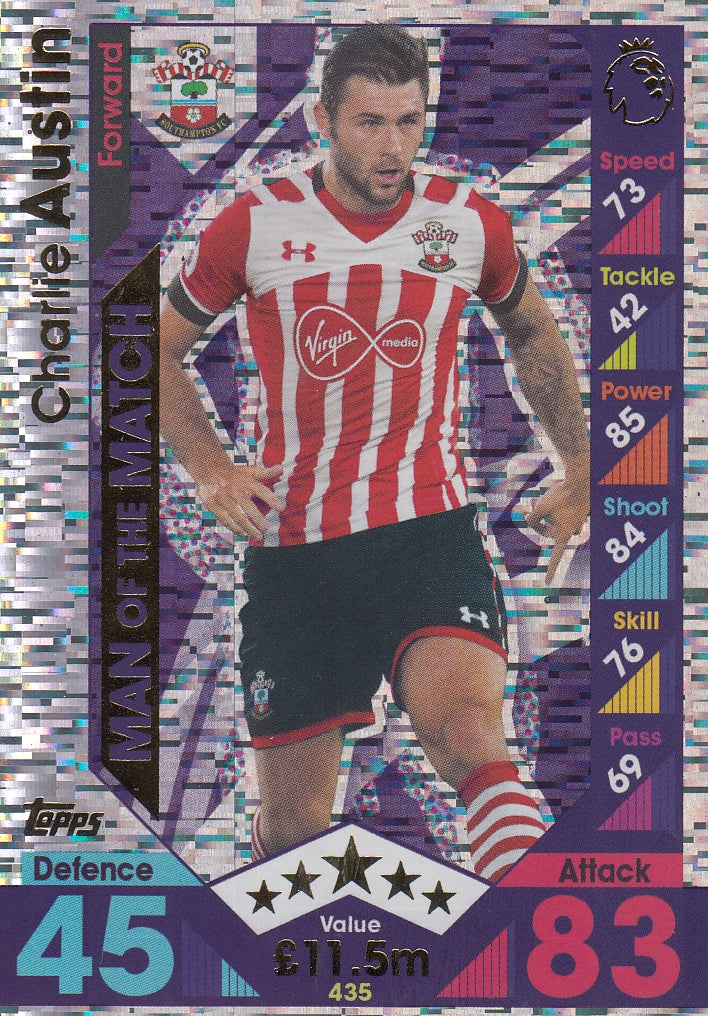 435. CHARLIE AUSTIN - SOUTHAMPTON - MAN OF THE MATCH
