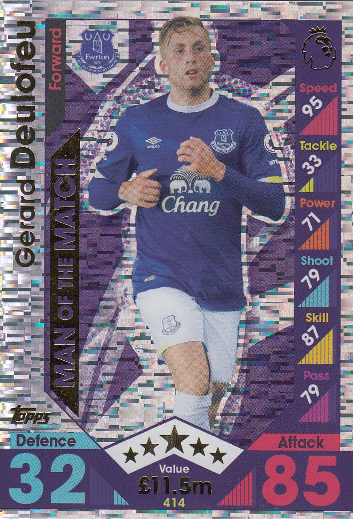 414. GERARD DEULOFEU - EVERTON - MAN OF THE MATCH