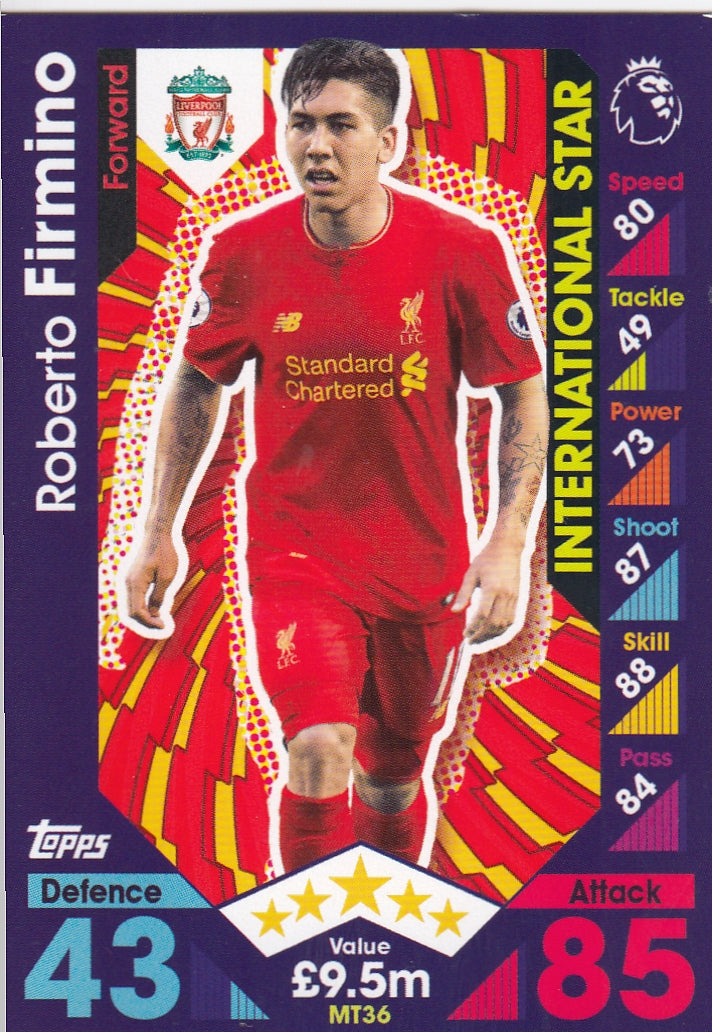 MT 36. ROBERTO FIRMINO - LIVERPOOL - INTERNATIONAL STAR