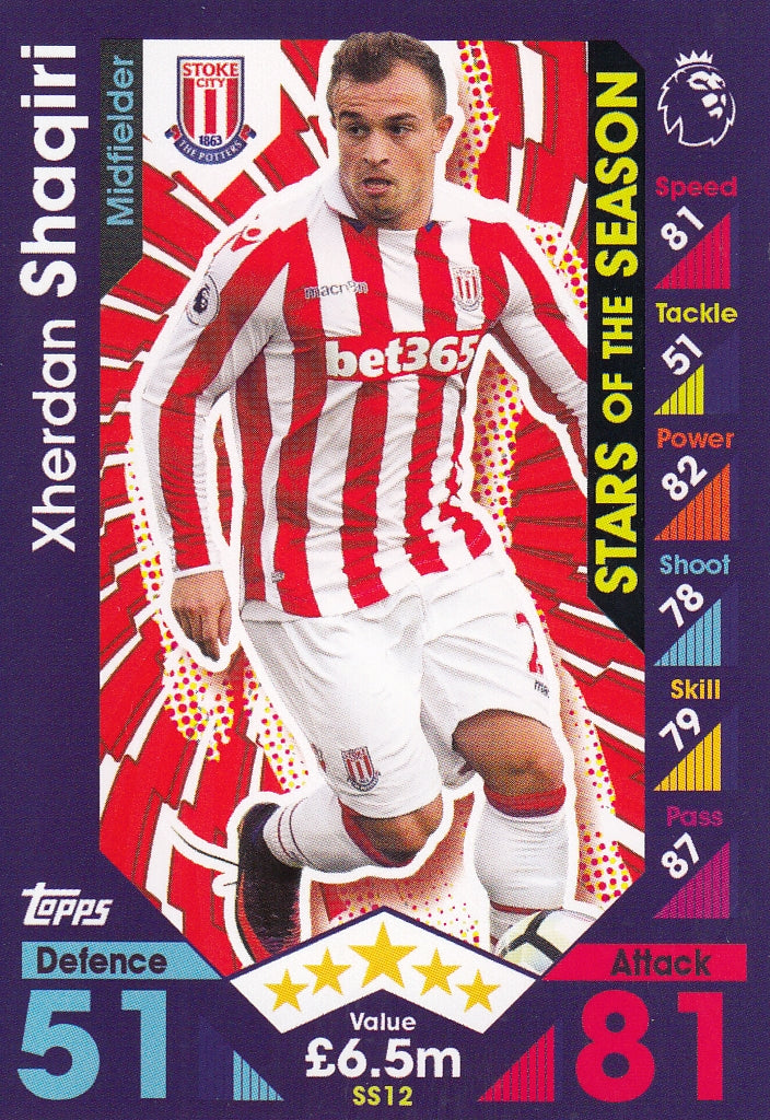 SS-12. XHERDAN SHAQIRI - STOKE CITY - STARS OF THE SEASON