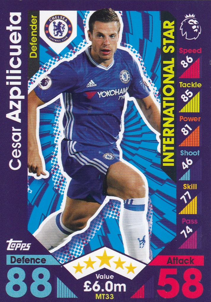 MT 33. CESAR AZPILICUETA - CHELSEA - INTERNATIONAL STAR