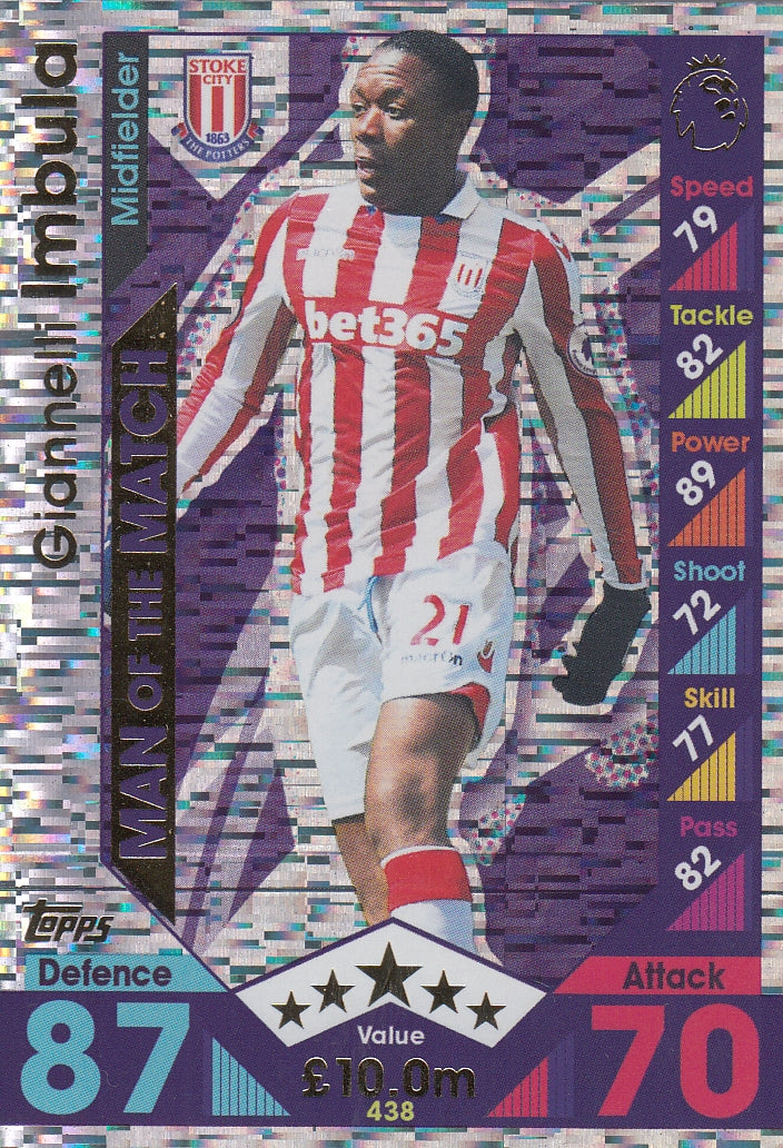 438. GIANNELLI IMBULA - STOKE CITY - MAN OF THE MATCH