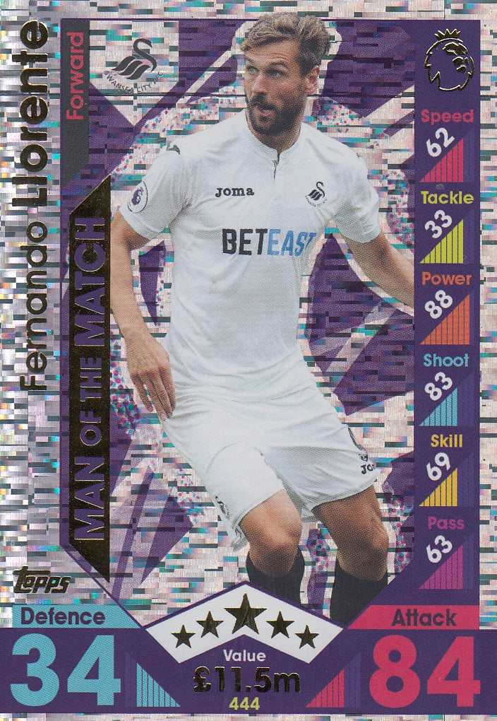 444. FERNANDO LLORENTE - SWANSEA CITY - MAN OF THE MATCH