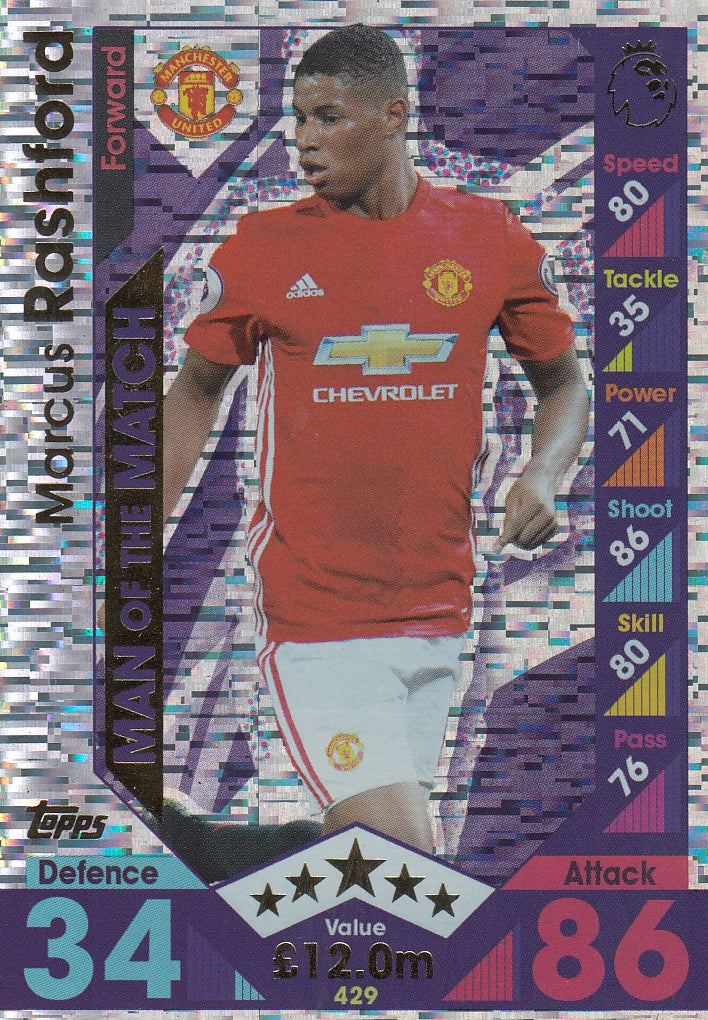 429. MARCUS RASHFORD - MANCHESTER UNITED - MAN OF THE MATCH