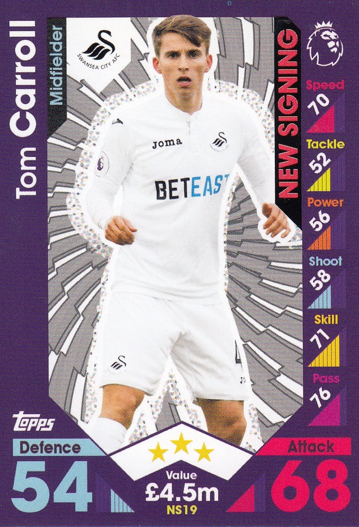 NS-19. TOM CARROLL - SWANSEA CITY - NEW SIGNING