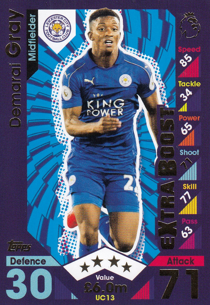 UC-13. DEMARAI GRAY - LEICESTER CITY - EXTRA BOOST