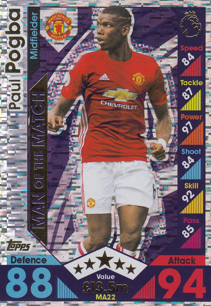 MA-22. PAUL POGBA - MANCHESTER UNITED - MAN OF THE MATCH