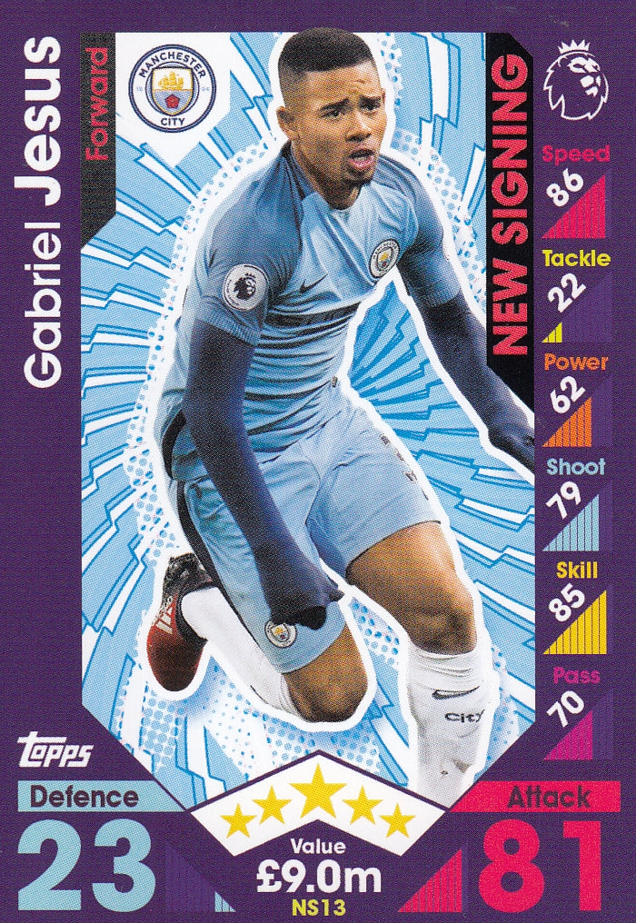 NS-13. GABRIEL JESUS - MANCHESTER CITY - NEW SIGNING