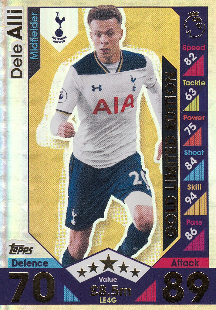 LE4G. DELE ALLI - TOTTENHAM HOTSPUR - GOLD LIMITED EDITION