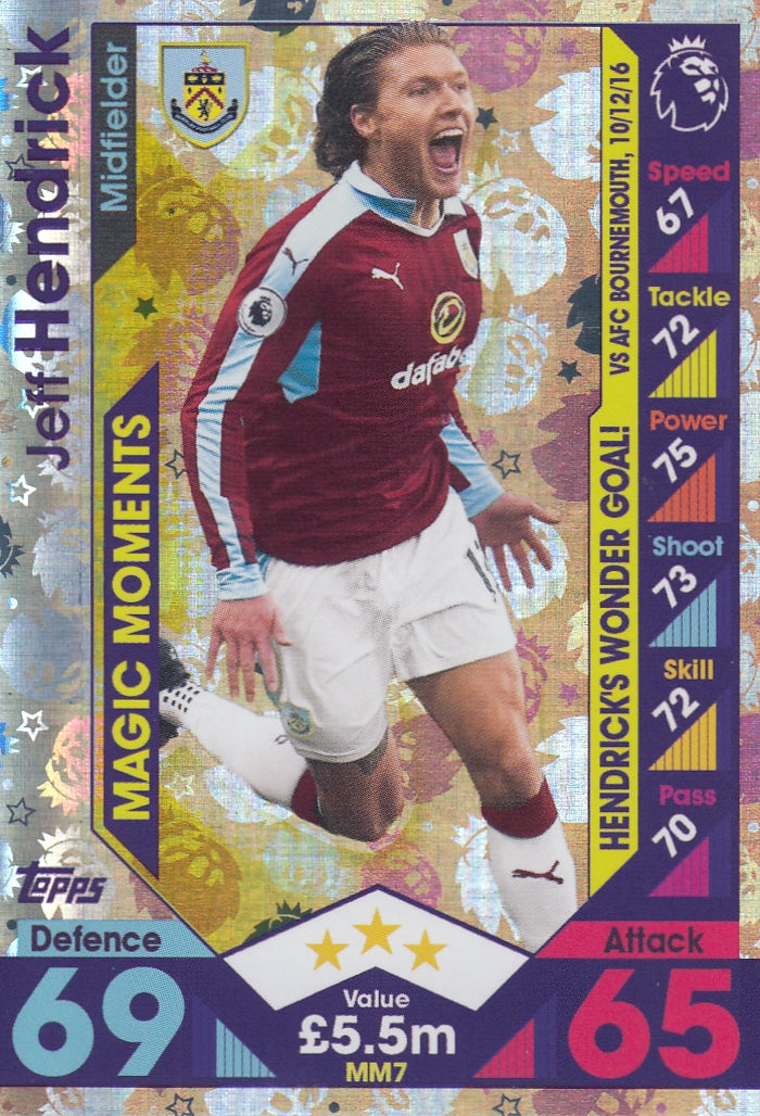 MM-07. JEFF HENDRICK - BURNLEY - MAGIC MOMENTS