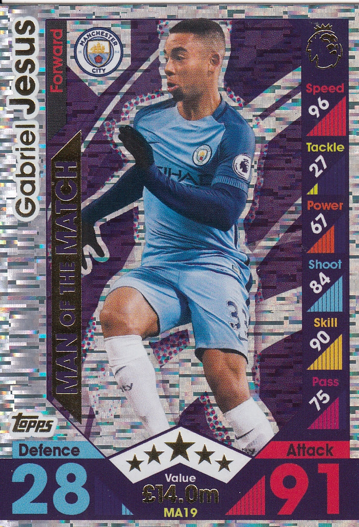 MA-19. GABRIEL JESUS - MANCHESTER CITY - MAN OF THE MATCH