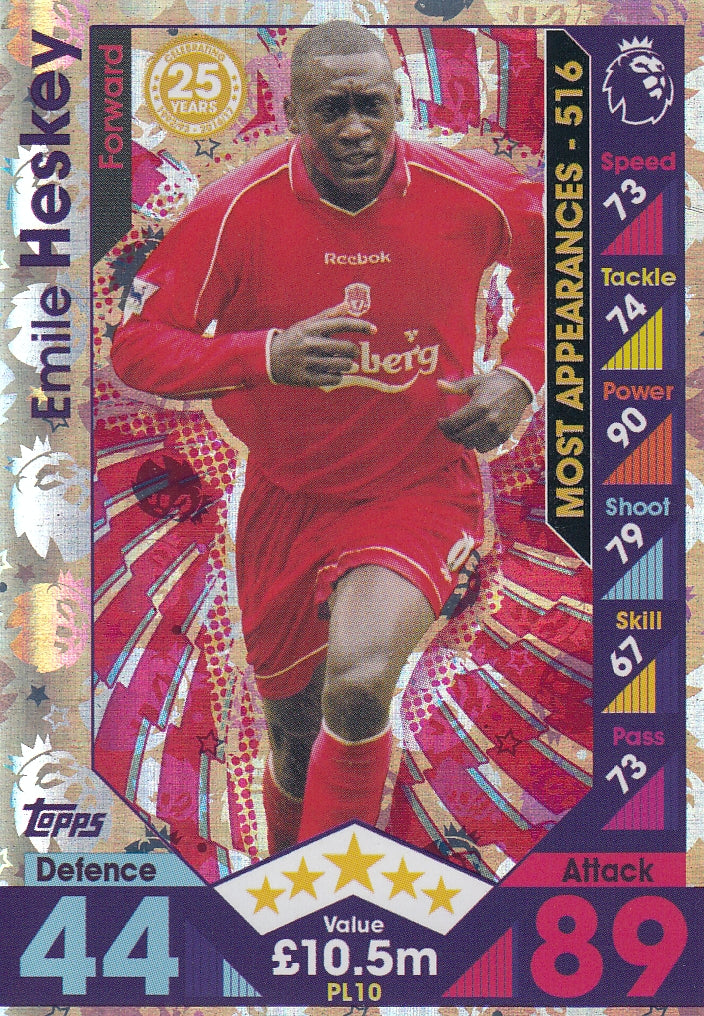 PL-10. EMILE HESKEY - LIVERPOOL - CELEBRATING 25 YEARS