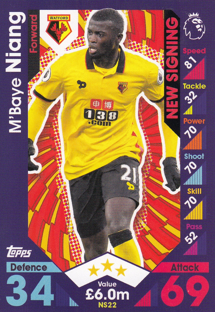 NS-22. M'BAYE NIANG - WATFORD - NEW SIGNING
