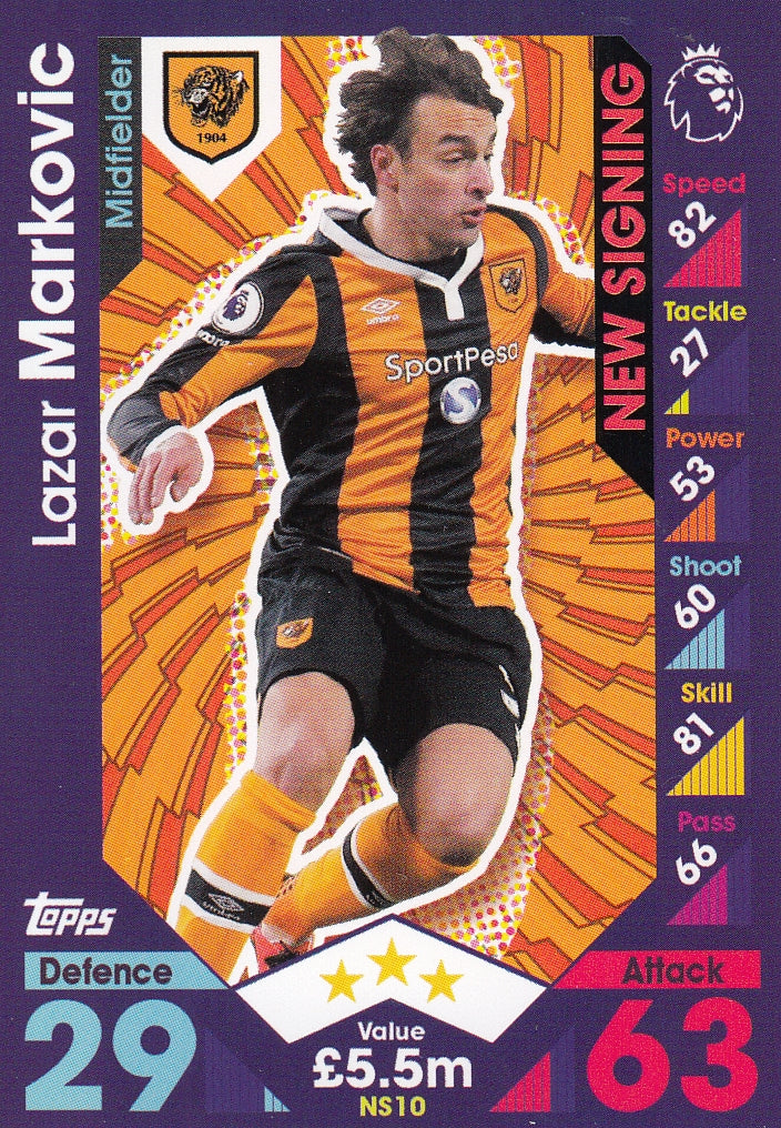 NS-10. LAZAR MARKOVIC - HULL CITY - NEW SIGNING