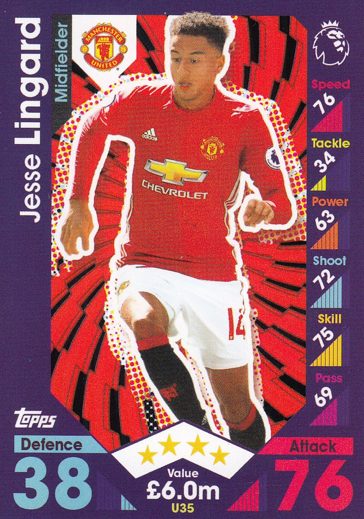 U035. JESSE LINGARD - MANCHESTER UNITED