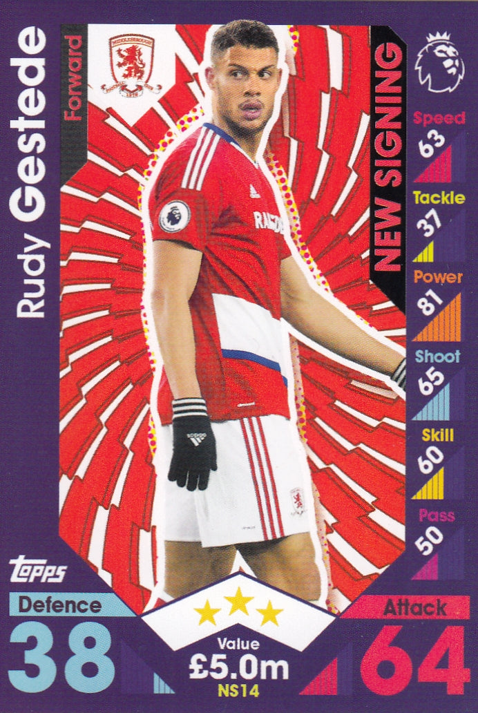 NS-14. RUDY GESTEDE - MIDDLESBROUGH - NEW SIGNING