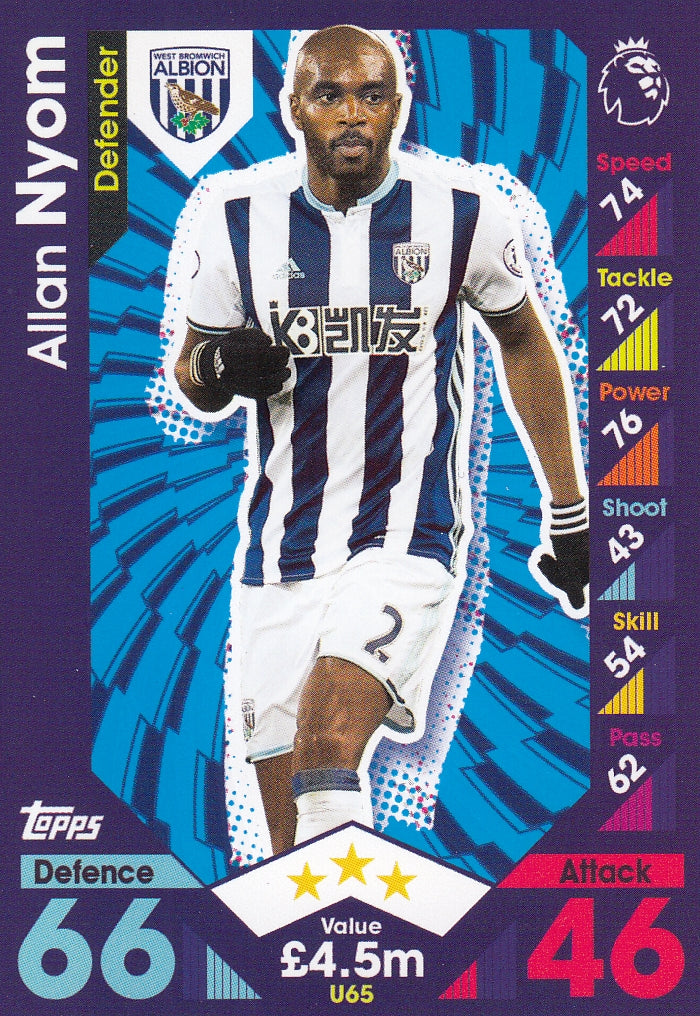 U065. ALLAN NYOM - WEST BROMWICH ALBION