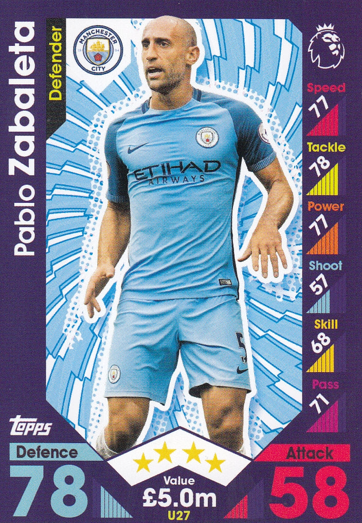 U027. PABLO ZABALETA - MANCHESTER CITY